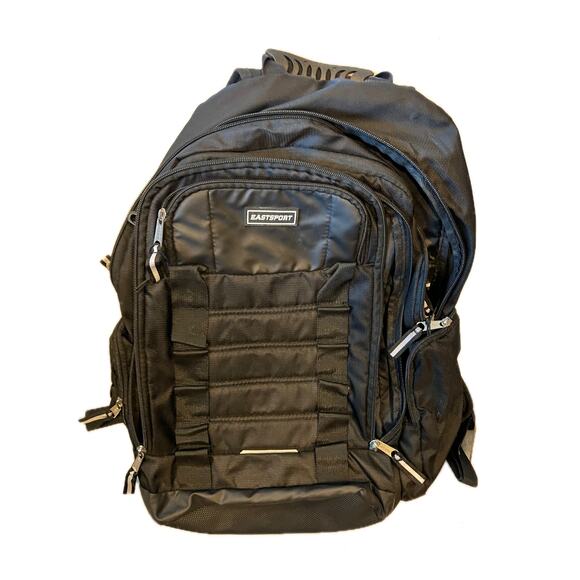 EastSport Black Backpack with Computer Sleeve - Picture 1 of 4